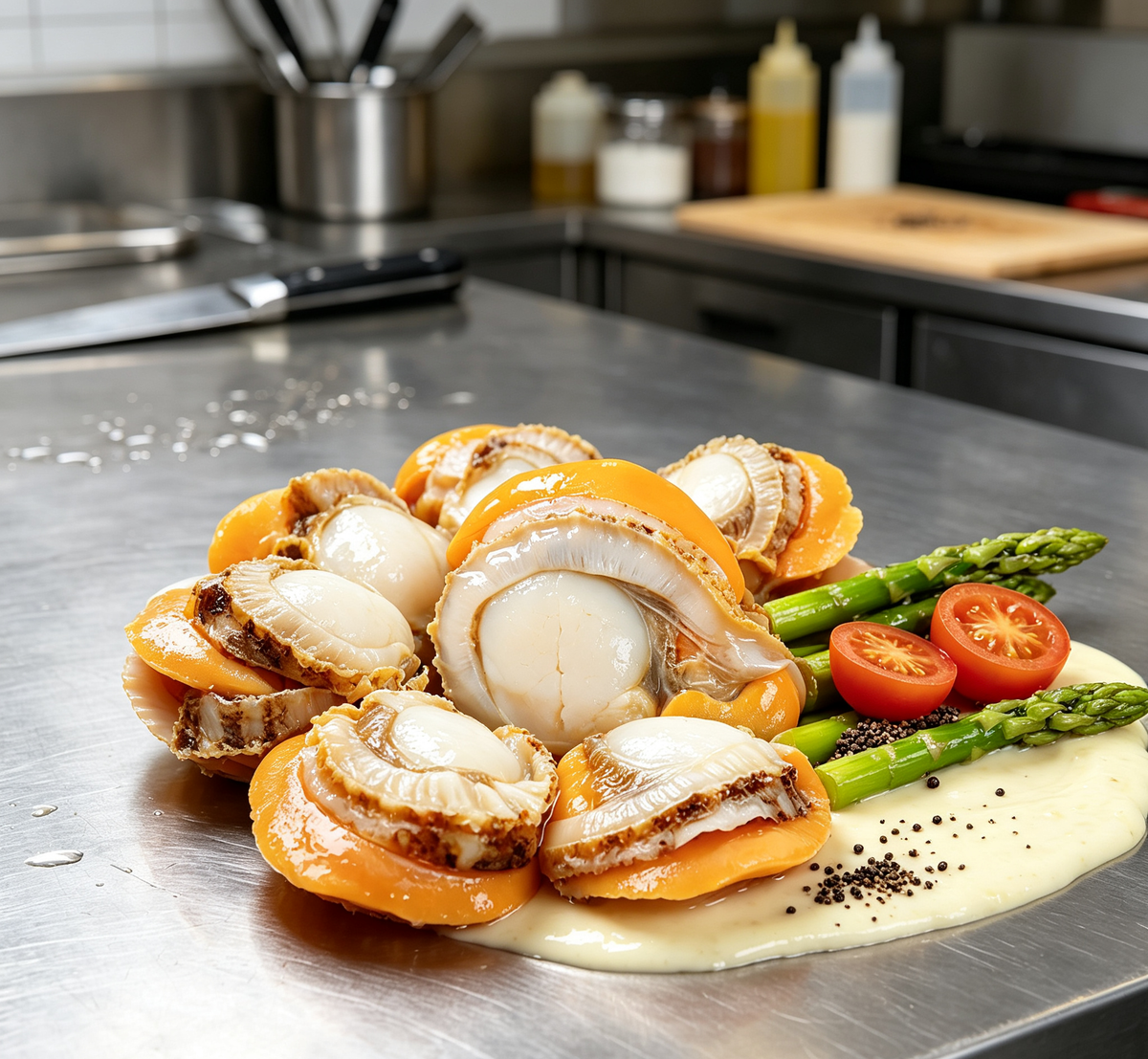 Golden-seared pieces finished with fresh herbs and lemon